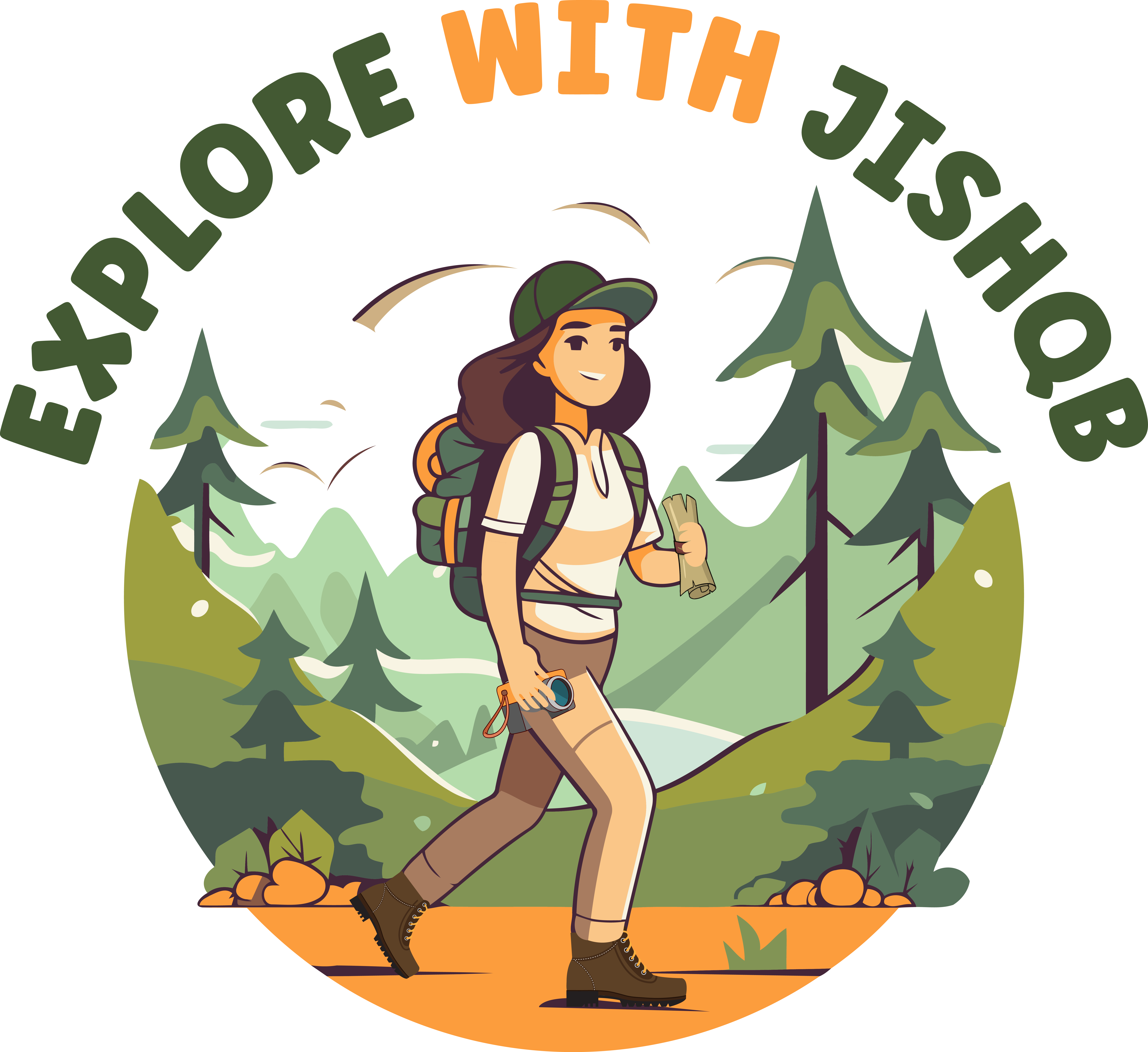 Explore with Jishqb Logo